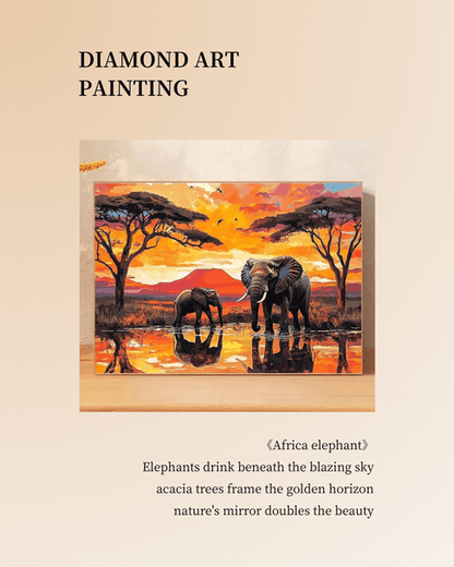 Africa elephant Diamond Painting