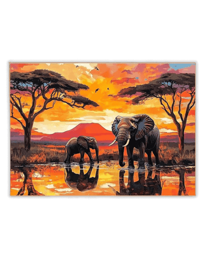 Africa elephant Diamond Painting