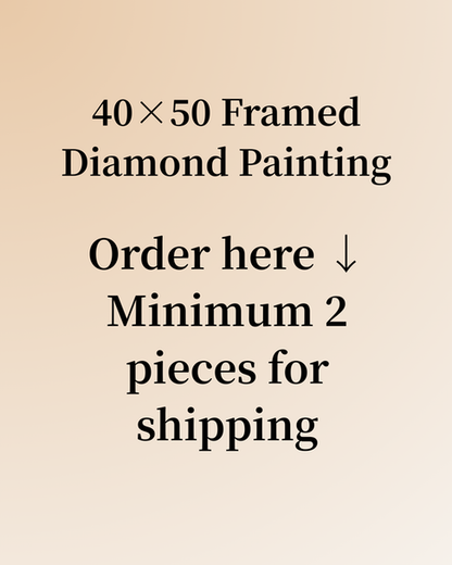 40×50 Framed Diamond Painting – Live Special