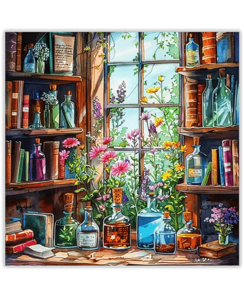 Bookshelf Room Diamond Painting