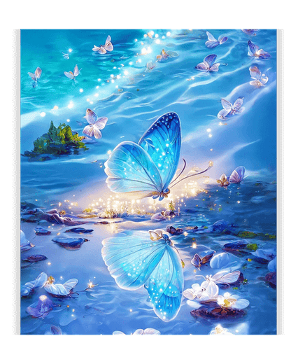 Blue Butterfly Diamond Painting