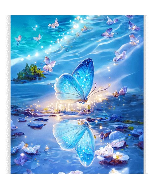 Blue Butterfly Diamond Painting