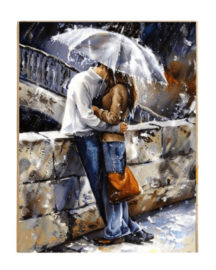 Rainy Kiss Paint by Numbers