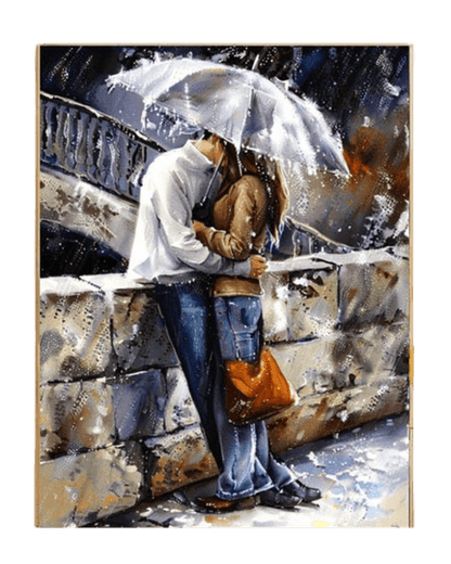 Rainy Kiss Paint by Numbers