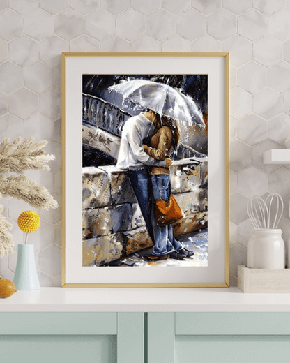 Rainy Kiss Paint by Numbers