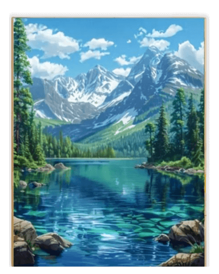 Mountain Lake Paint by Numbers