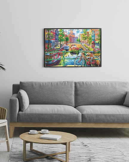 Amsterdam Canal Paint by Numbers