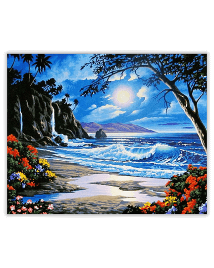 Tropical Beach Paint by Numbers