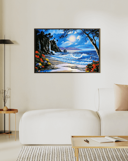 Tropical Beach Paint by Numbers