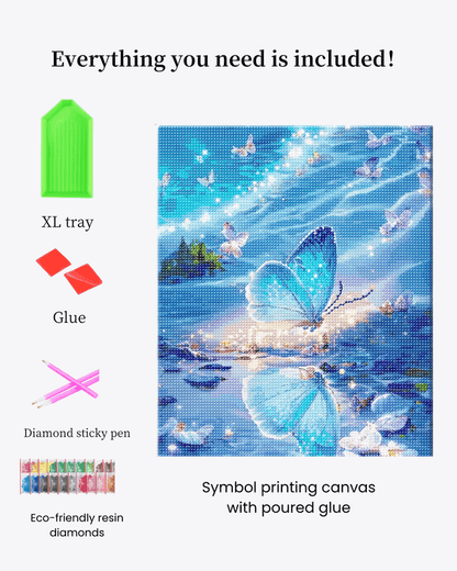 Blue Butterfly Diamond Painting