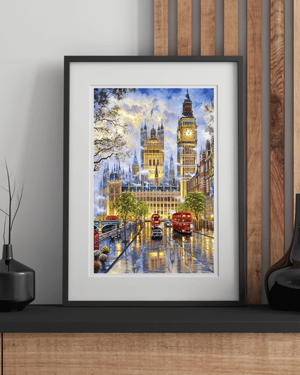 London Rainy Night Diamond Painting