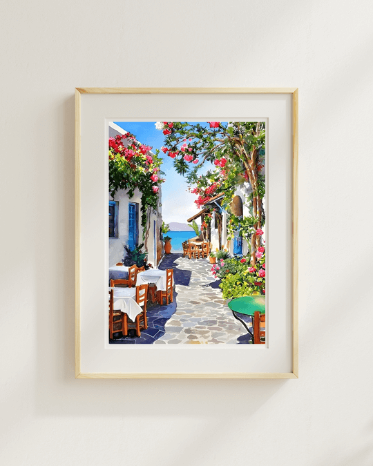 Mediterranean Flower Street Diamond Painting