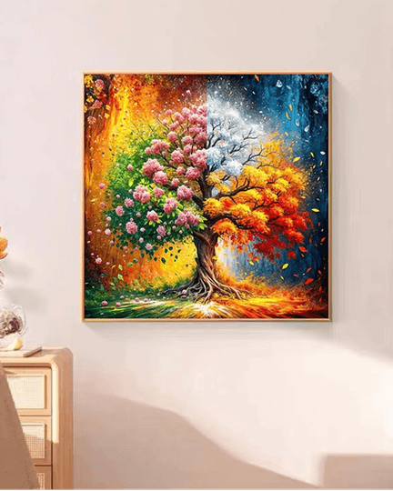 Four Seasons Tree Diamond Painting