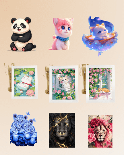 40×50 Framed Diamond Painting – Live Special