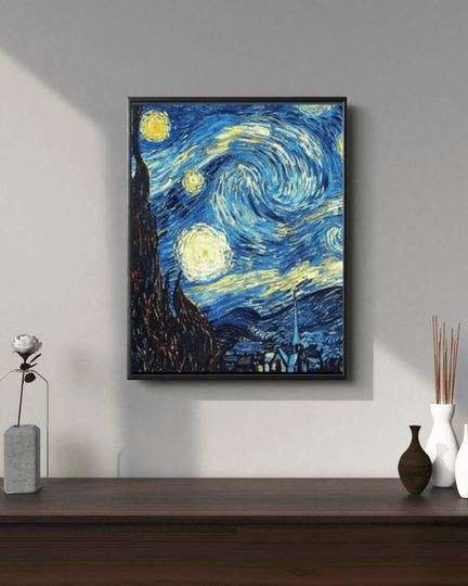 Pintura por números de La noche estrellada de Van Gogh 