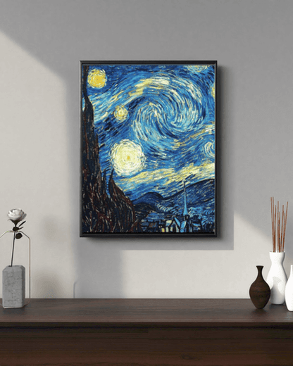 Pintura por números de La noche estrellada de Van Gogh 