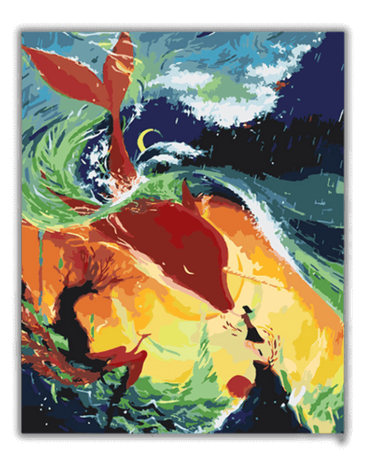 Big Fish and Begonia Painting By Numbers